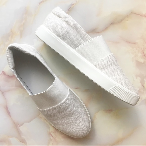 Vince Shoes - NEW Vince. Natural White Slip On Sneaker Size 7.5